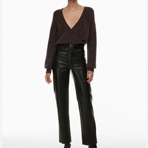 Wilfred Melina Faux Leather Ankle Pants Size 12